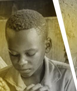 Student reading eagerly at school